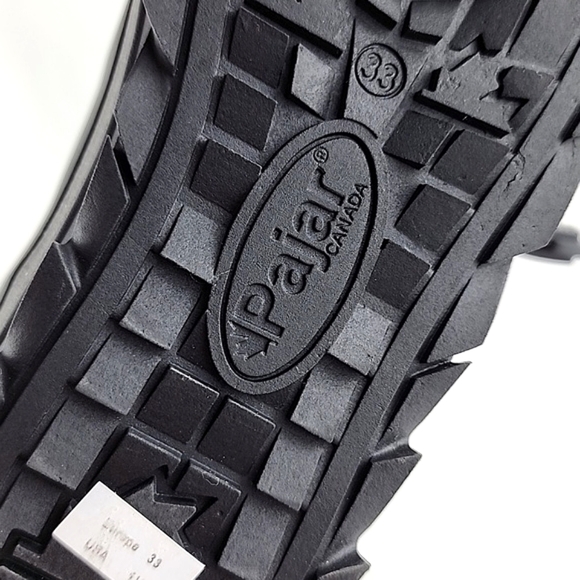 PAJAR Youth Tacey Black Winter Waterproof Zip Up Boot Thermal -30°C Size US 1.5 - Picture 10 of 16